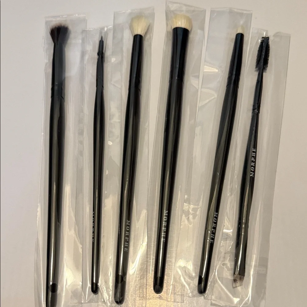 Morphe Sleek Black Brush Set with Carrying Cosmetics Case